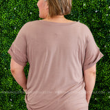 Basic Needs Tee - DARK TAUPE - LAST ONES FINAL SALE