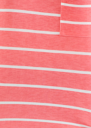 Basic Needs Tee - CORAL/IVORY - LAST ONES FINAL SALE