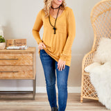 Basic Long Sleeve- MUSTARD* LAST ONES FINAL SALE *