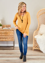 Load image into Gallery viewer, Basic Long Sleeve- MUSTARD  - FINAL SALE
