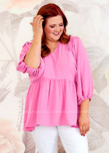 Tricia Top - Pink - FINAL SALE