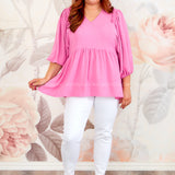 Tricia Top - Pink - LAST ONES FINAL SALE