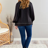 Swoon Lagoon Top - Black - LAST ONES FINAL SALE