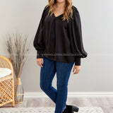 Swoon Lagoon Top - Black - LAST ONES FINAL SALE