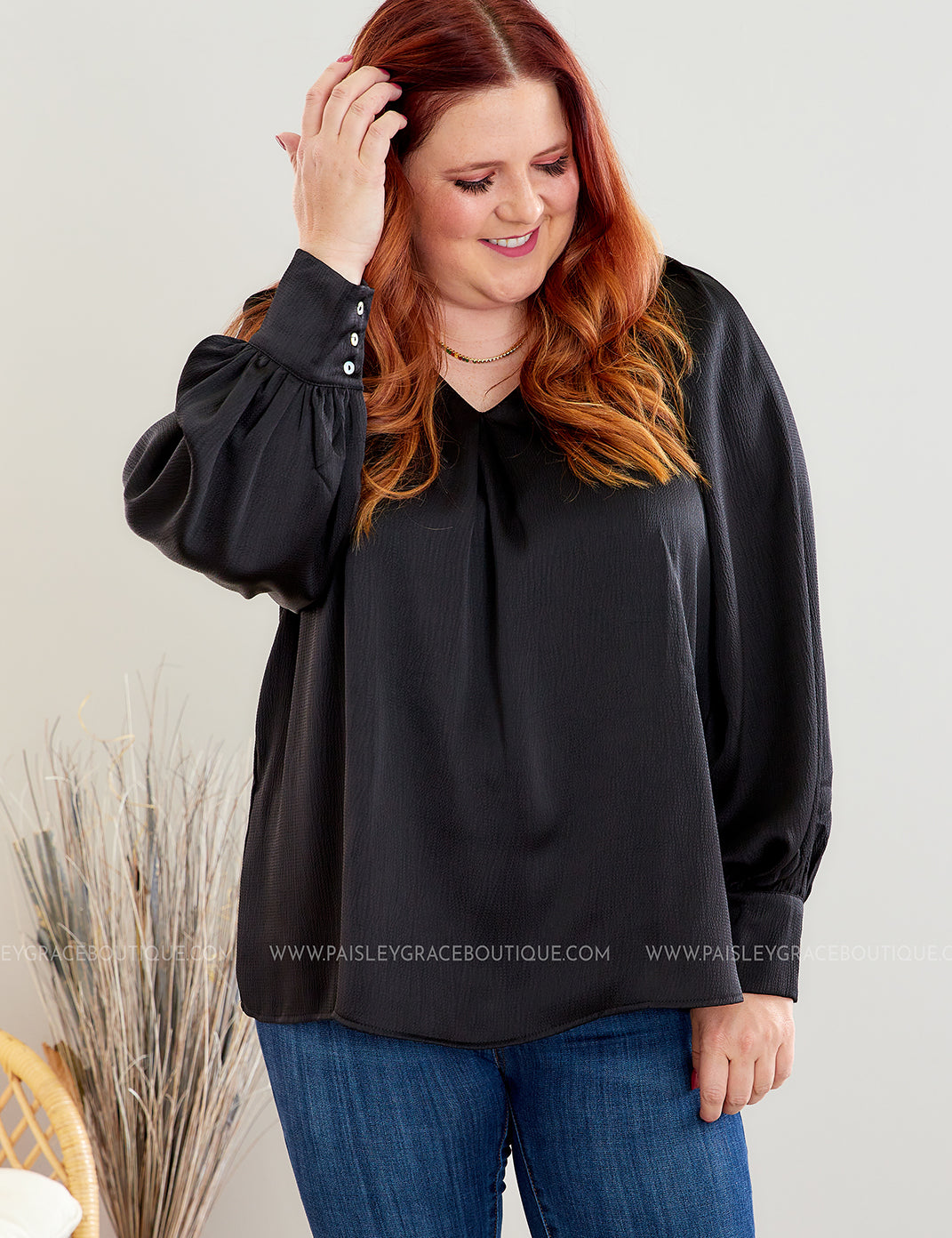 Swoon Lagoon Top - Black - LAST ONES FINAL SALE