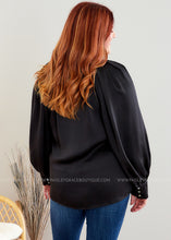 Load image into Gallery viewer, Swoon Lagoon Top - Black  - FINAL SALE

