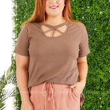 Short Sleeve Solid Knit Top - 4 Colors  - LAST ONES FINAL SALE