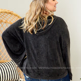 Solid Knit Black Hoodie (matches joggers) - LAST ONES FINAL SALE