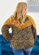 Load image into Gallery viewer, Floral Color Block Puffer Jacket - LAST ONES FINAL SALE
