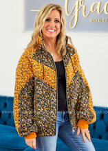 Load image into Gallery viewer, Floral Color Block Puffer Jacket - LAST ONES FINAL SALE
