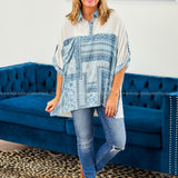 Short Sleeve Paisley Top - 2 Colors - LAST ONES FINAL SALE