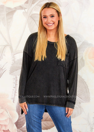 Wilma Top - Black  - FINAL SALE