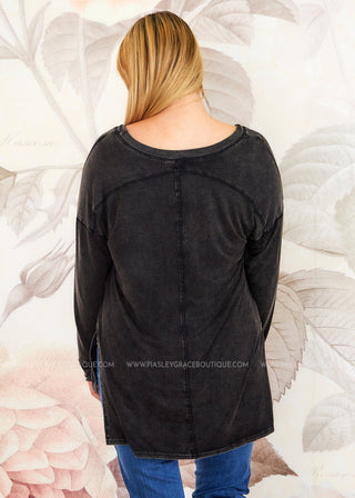 Wilma Top - Black  - FINAL SALE