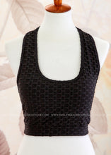 Load image into Gallery viewer, Honeycomb Sports Bra - Black - FINAL SALE
