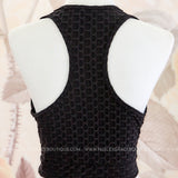 Honeycomb Sports Bra - Black* LAST ONES FINAL SALE *