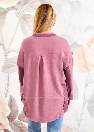 Andrea Top - Mauve  - FINAL SALE