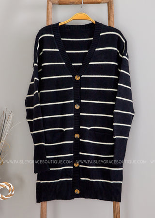 Claudia Striped Cardigan - 2 Colors  - LAST ONE FINAL SALE