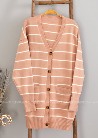 Claudia Striped Cardigan - 2 Colors  - LAST ONE FINAL SALE