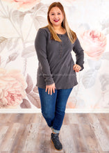 Load image into Gallery viewer, Day Trip Top - Grey - FINAL SALE
