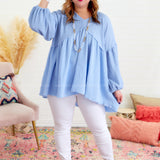 Whimsical Wonder Top - Blue* LAST ONES FINAL SALE *
