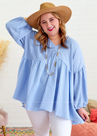 Whimsical Wonder Top - Blue* FINAL SALE *
