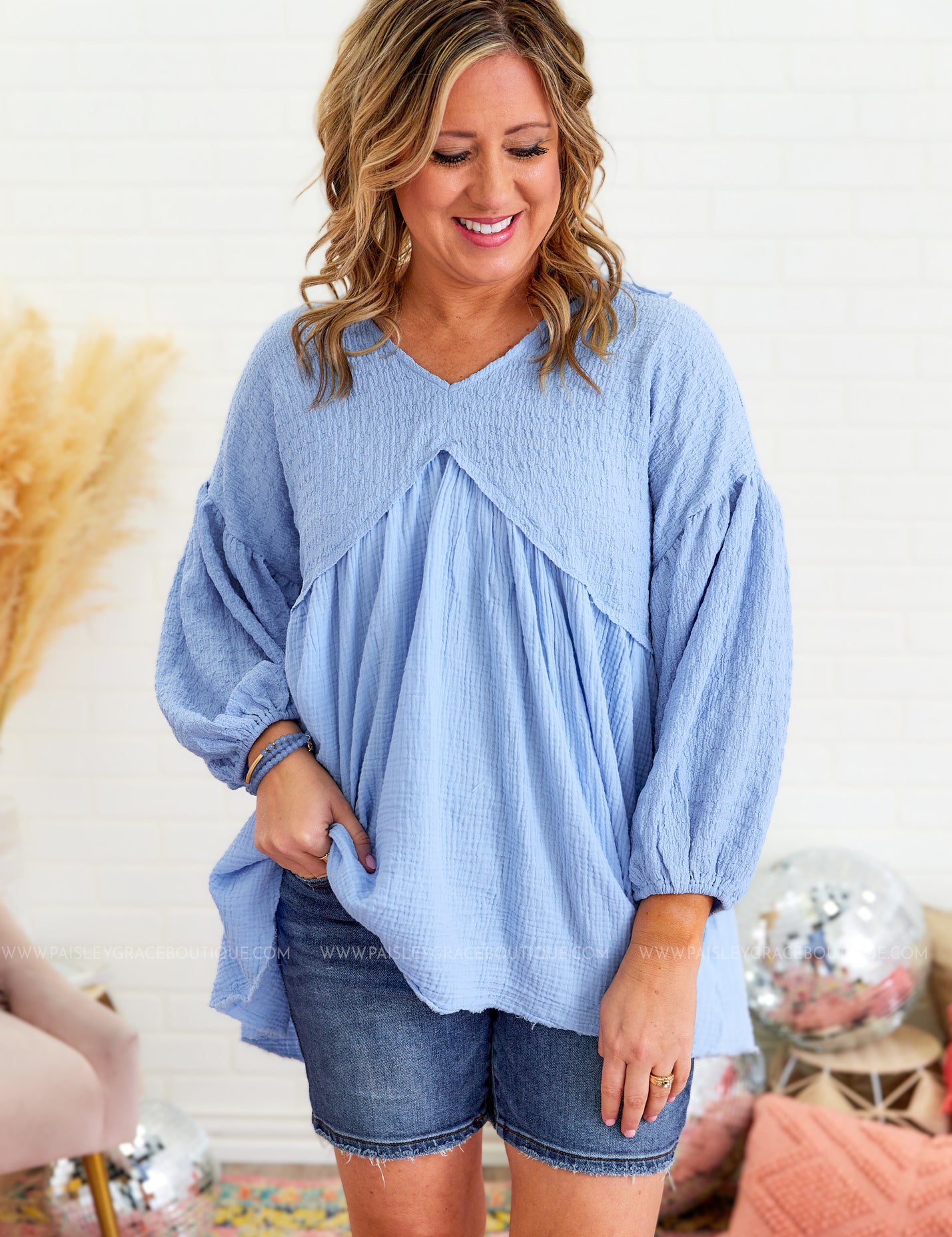 Whimsical Wonder Top - Blue* LAST ONES FINAL SALE *