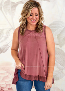Extra Effort Tank - Berry - FINAL SALE CLEARANCE