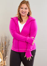 Load image into Gallery viewer, Lyra Activewear Jacket - Hot Pink - FINAL SALE
