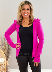 Lyra Activewear Jacket - Hot Pink - FINAL SALE