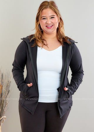 Lyra Activewear Jacket - Black - FINAL SALE