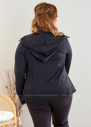 Lyra Activewear Jacket - Black - FINAL SALE