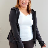 Lyra Activewear Jacket - Black - LAST ONES FINAL SALE