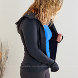 Lyra Activewear Jacket - Black - LAST ONES FINAL SALE