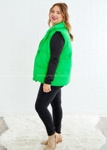 Load image into Gallery viewer, Lara Puffer Vest - Green - FINAL SALE
