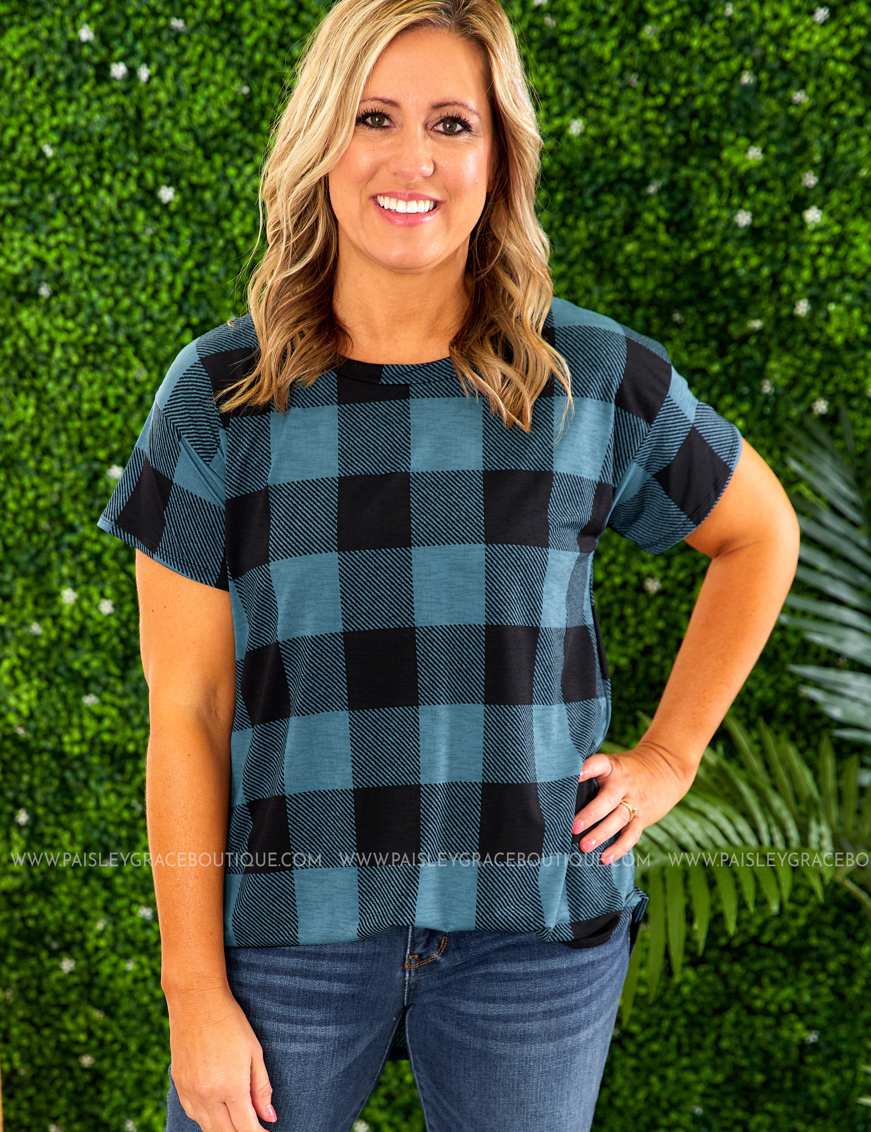 Feeling Confident Top-TEAL* LAST ONES FINAL SALE *