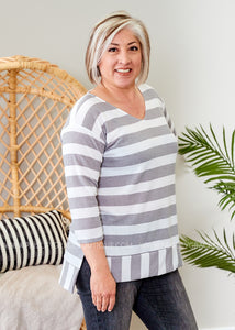 Amberlee Top- GREY  - FINAL SALE CLEARANCE