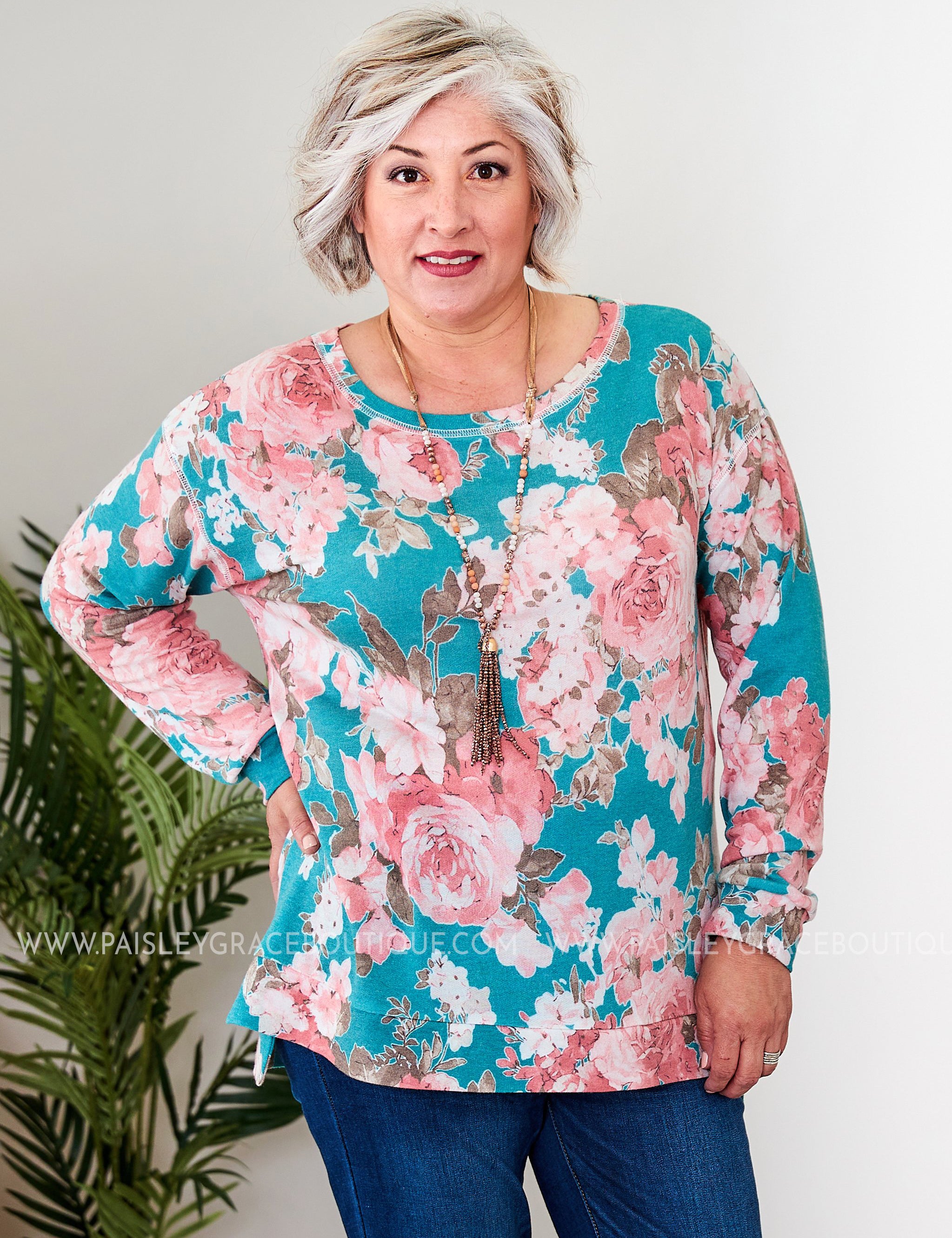 Graceful Gardens Top* LAST ONES FINAL SALE *