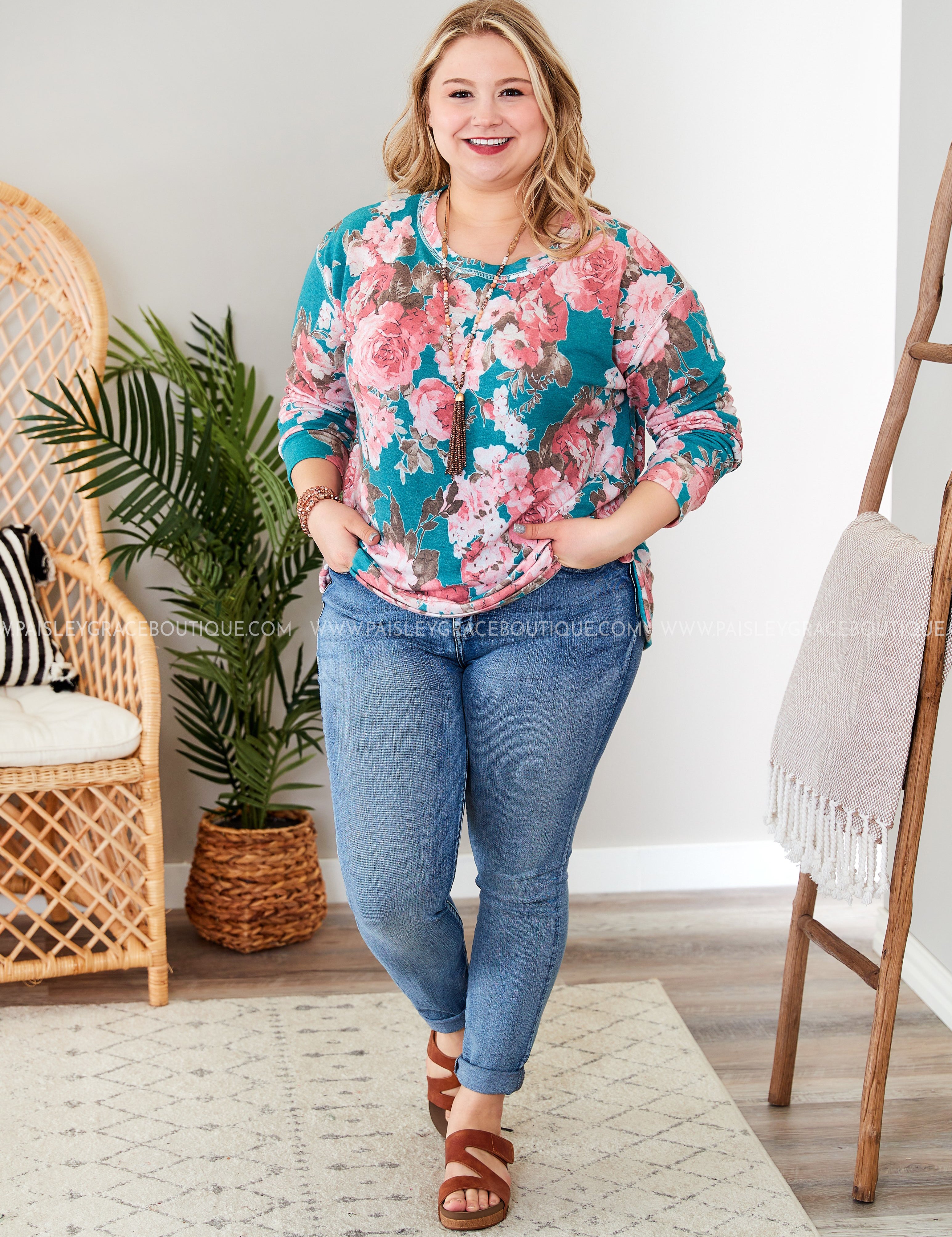 Graceful Gardens Top* LAST ONES FINAL SALE *