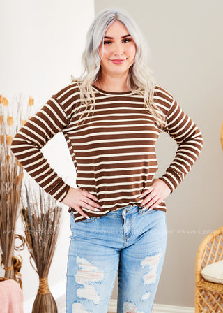 Ella Stripe Top - LAST ONE FINAL SALE