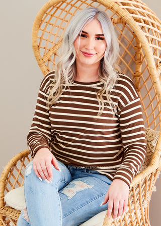 Ella Stripe Top - LAST ONE FINAL SALE