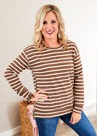 Ella Stripe Top - LAST ONE FINAL SALE