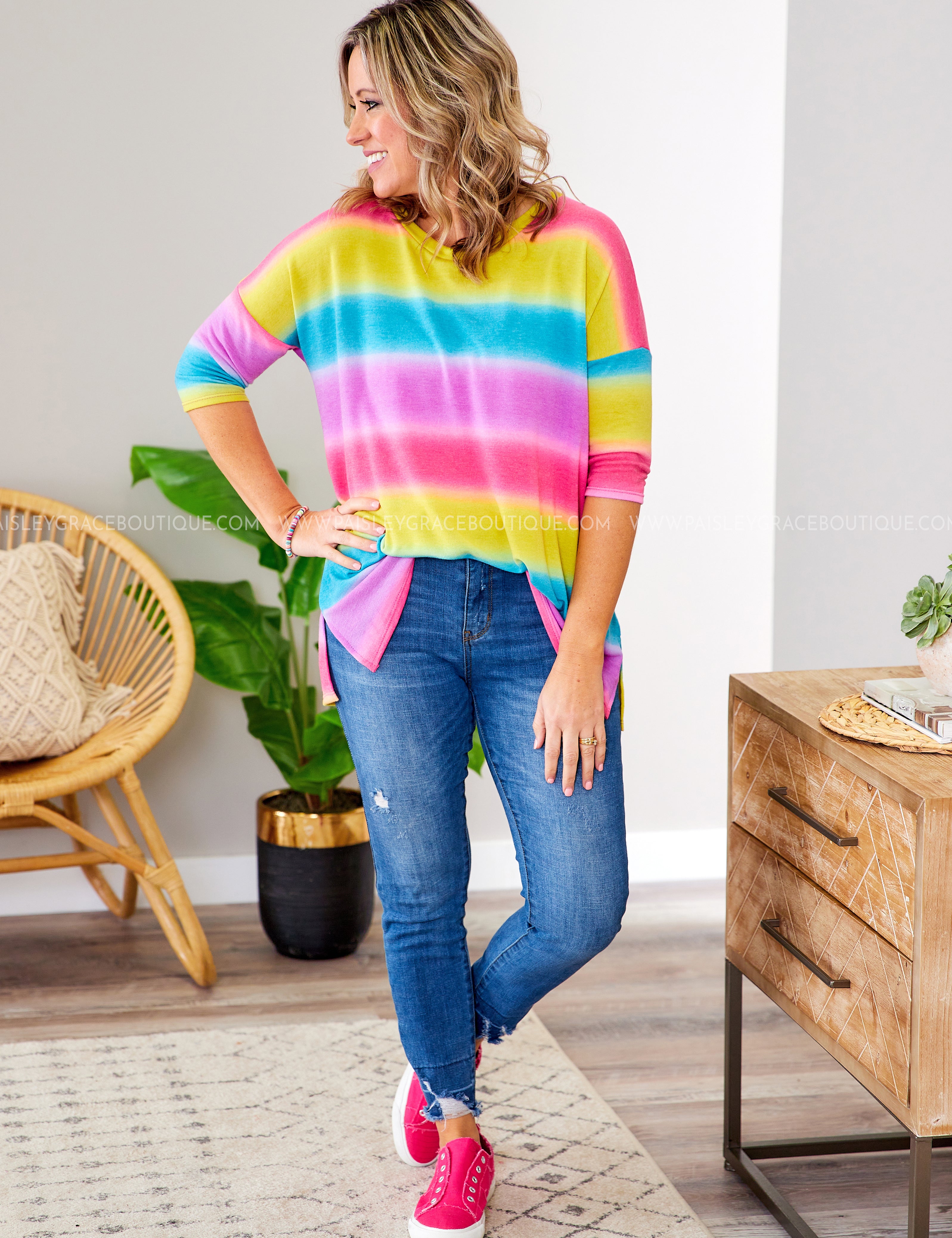 Bright on Track Top* LAST ONES FINAL SALE *