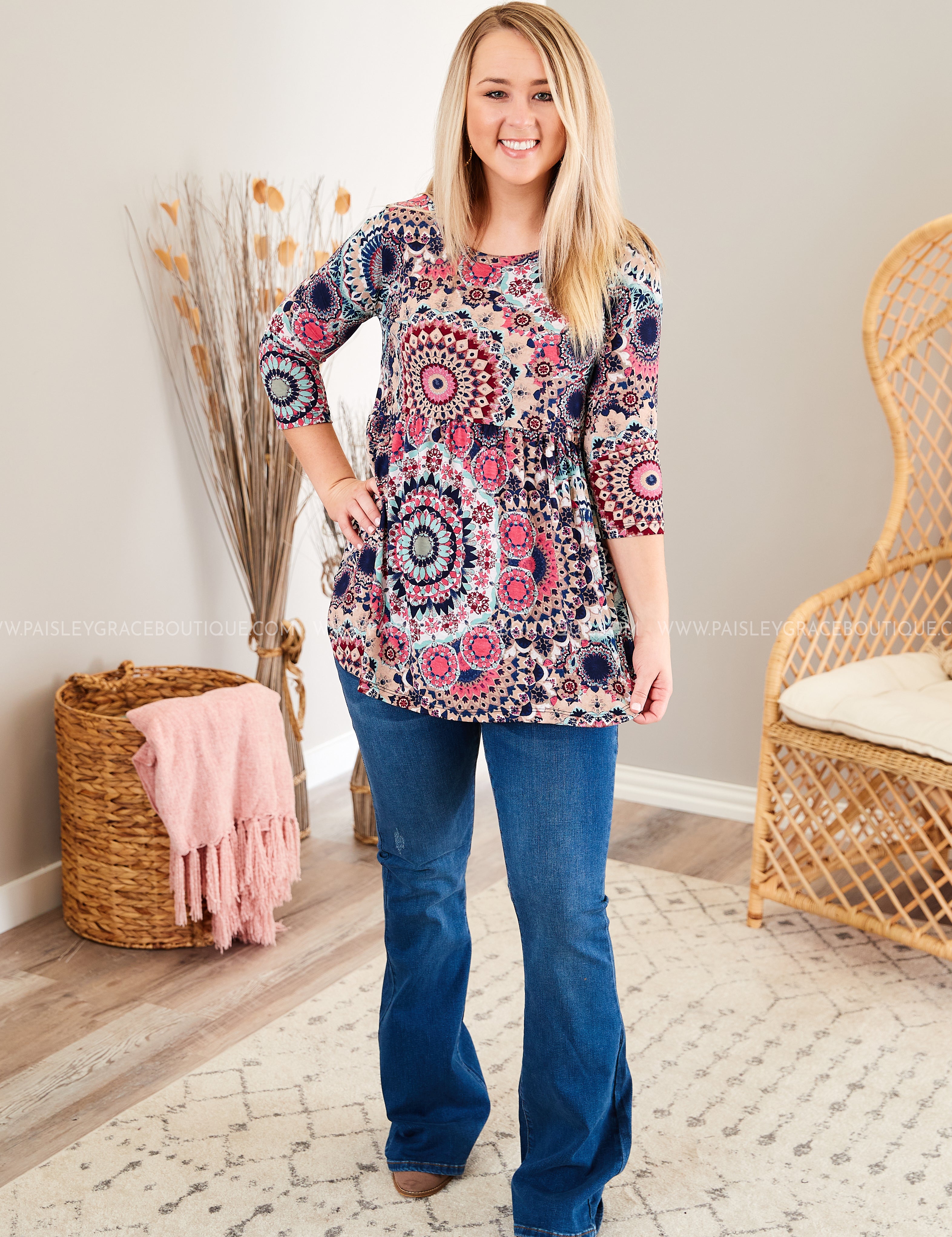 Medallion Muse Top* LAST ONES FINAL SALE *