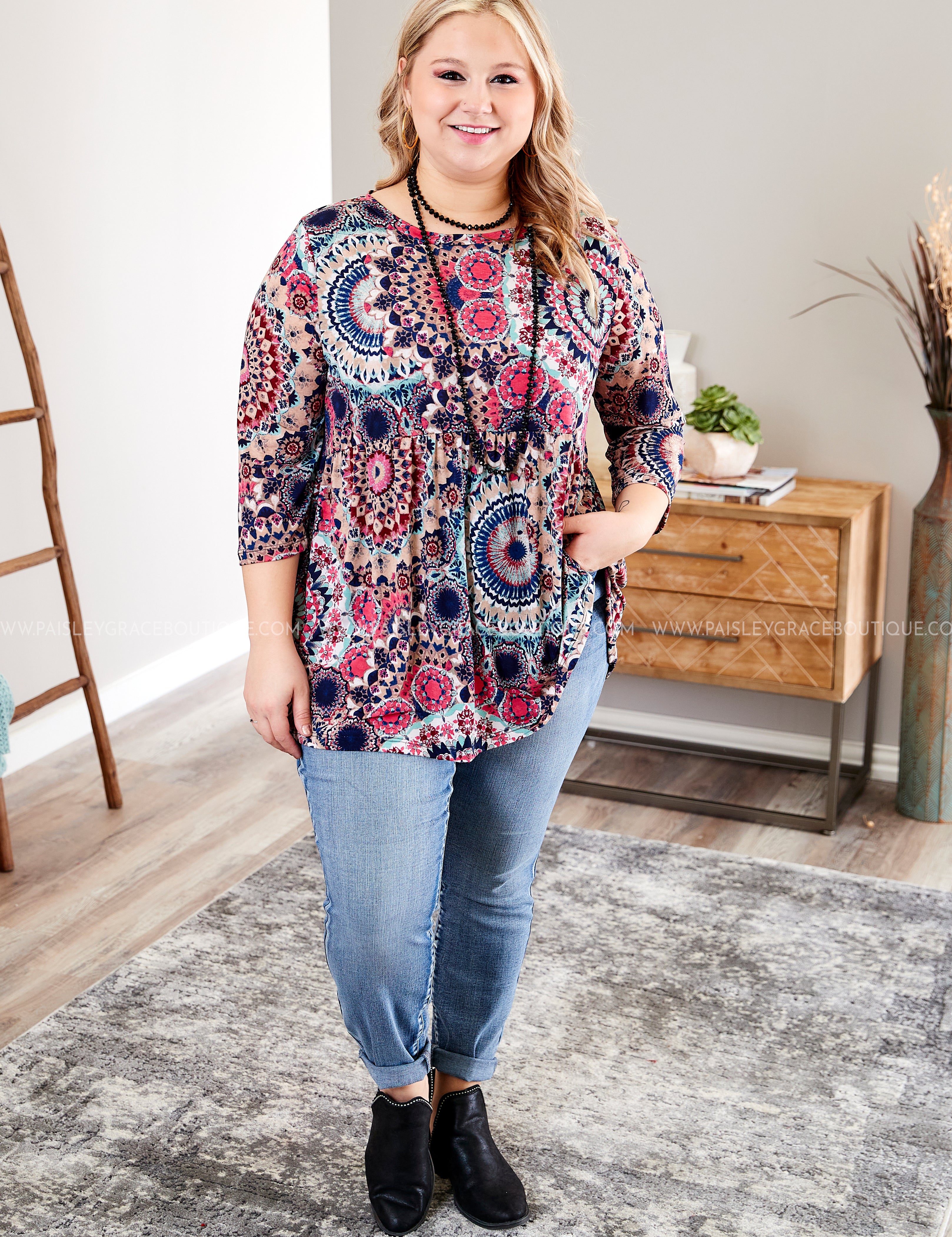 Medallion Muse Top* LAST ONES FINAL SALE *