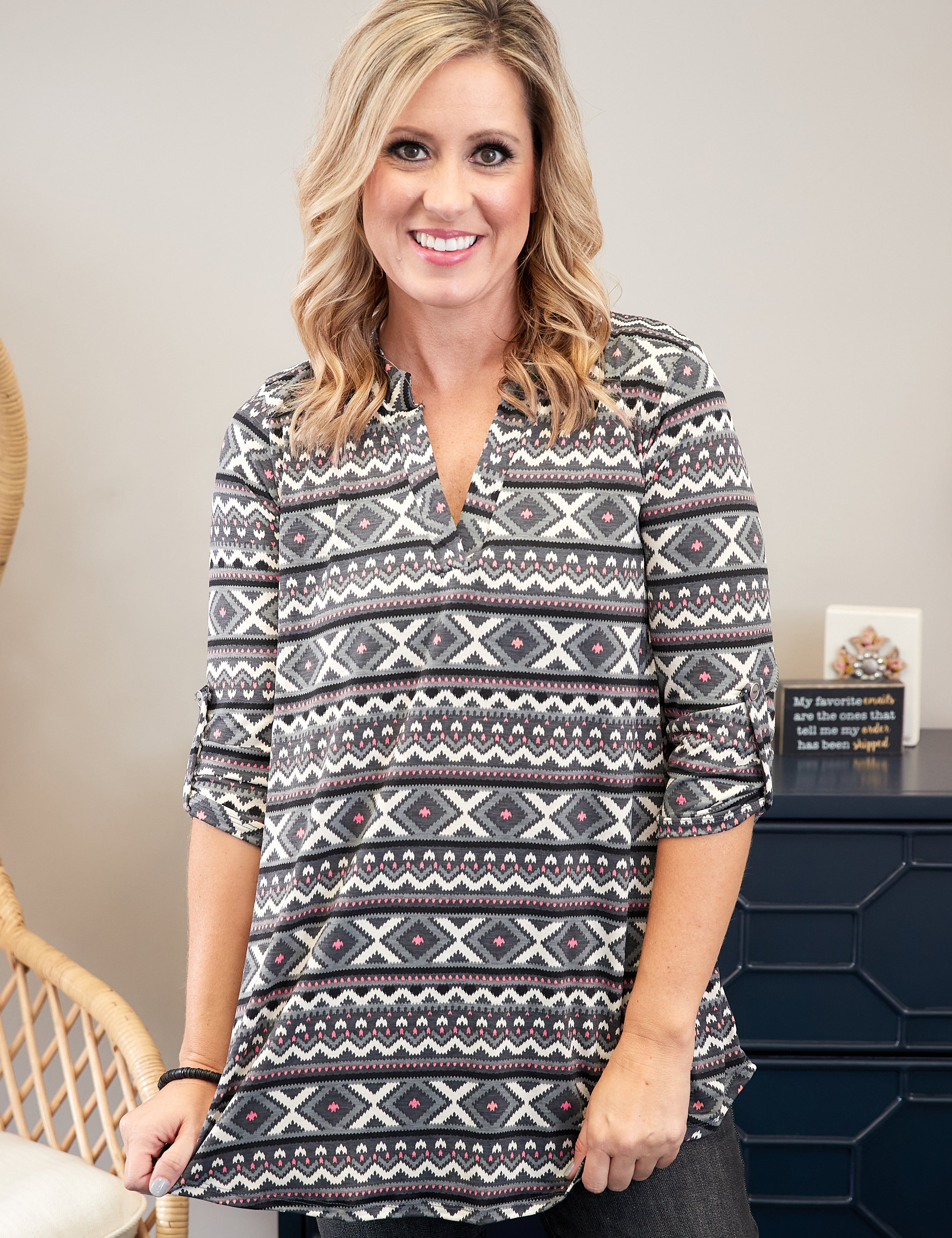 Fair Isle Cutie Top  - LAST ONES FINAL SALE