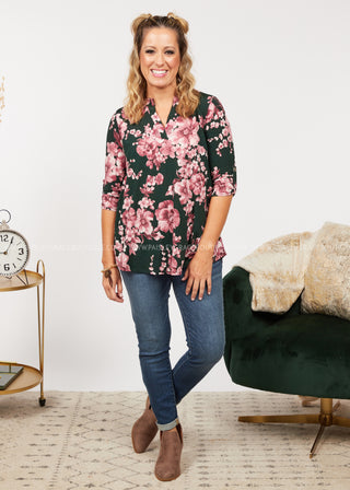 Floral Splurge Top  - FINAL SALE