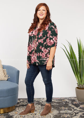 Floral Splurge Top  - FINAL SALE