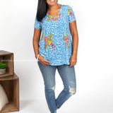 Coastal Blue Top - LAST ONES FINAL SALE