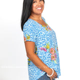 Coastal Blue Top - LAST ONES FINAL SALE
