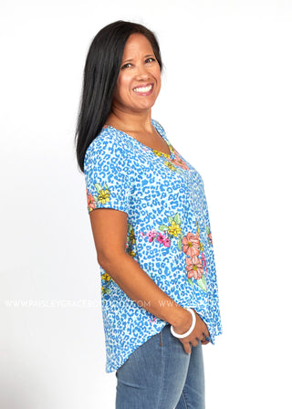 Coastal Blue Top - LAST ONES FINAL SALE